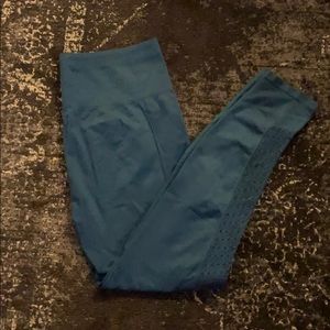 Fabletics teal high rise leggings